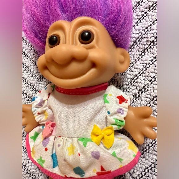 RUSS My Lucky Star Troll Sundress Troll Doll, Violet/Pink Hair - Picture 4 of 7
